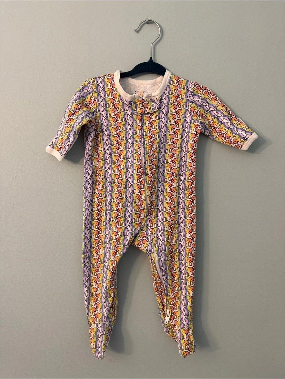 Roller rabbit footed onesie Multicolor Patterned One-Piece Footed Pajamas 3-6 m